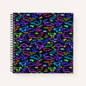 Carnet Néon dinosaure (Devant)