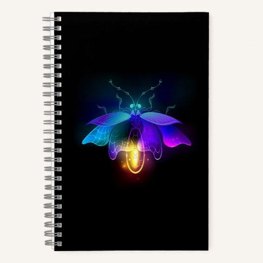 Carnet Neon Firefly sur noir (Recto)