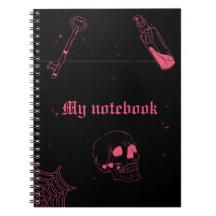 Carnet Neon Goth - Pink & Black Journal