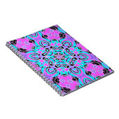 Carnet Neon kaleidoscope, mandala (Côté Droit)