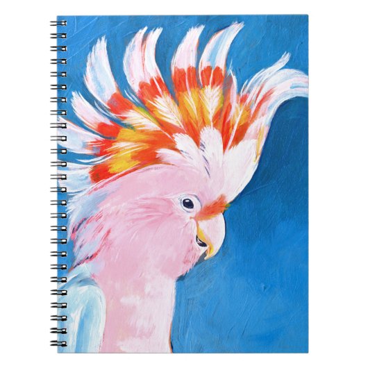Carnet Neon Mohawk - Cockatoo rose (Devant)