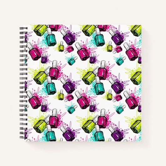 Carnet Neon Nail Motif polonais (Devant)