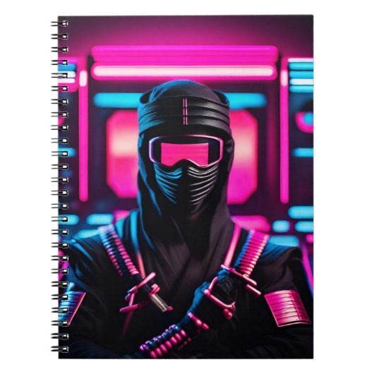 Carnet néon ninja (Devant)