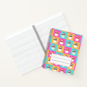 Carnet Neon Père Noël avec lunettes de soleil Motif Cool  (Intérieur)