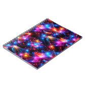 Carnet Neon Polygon Abstract with Explosions (Côté gauche)