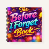 Carnet Neon Rainbow Abstract with Fun Text (Devant)