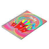 Carnet Neon Rainbow French Fries Spiral Photo Notebook (Côté gauche)