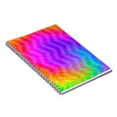 Carnet Neon Rainbow Tie Dye Herringbone  (Côté Droit)