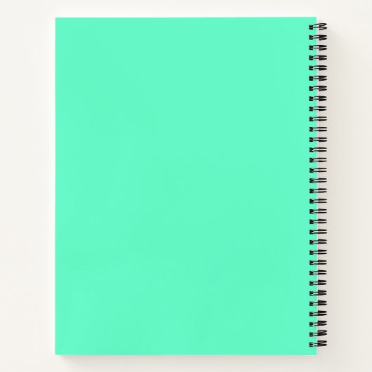 Carnet Neon Turquoise (Dos)