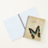 Carnet Neon Turquoise Blue Triangle Butterfly (Intérieur)