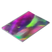 Carnet néon violet jaune rose vert clair arrière - plan (Côté gauche)