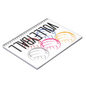 Carnet Neon Volleyballs (Côté gauche)