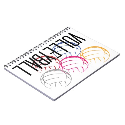 Carnet Neon Volleyballs (Côté gauche)