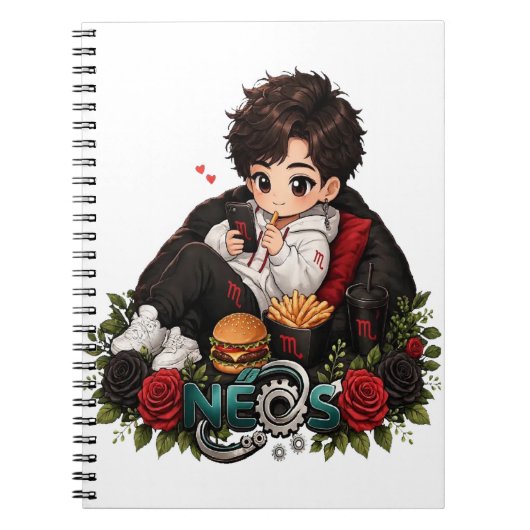 Carnet Neos Kawaii Zodiaque Scorpion (Devant)