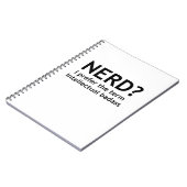 Carnet NERD ? Drôle, design geek (Côté gauche)