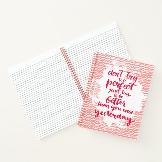 Carnet N'essayez pas d'être parfait, essayez simplement d (Intérieur)