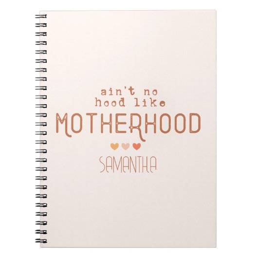 Carnet N'est pas un trou comme la maternité (Devant)