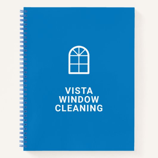 Carnet Nettoyage de fenêtres Nom de l'entreprise Modern B (Devant)