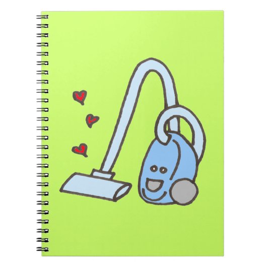 Carnet Nettoyeur de vide avec coeur (Devant)