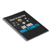 Carnet Neuf planètes Pluto Astronomie Science N'Oubliez J (Côté Droit)