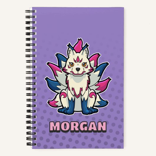 Carnet Neuf Renard à queues - Personnalisé (Recto)