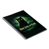 Carnet Neuf vies de peur – Chat noir  (Côté Droit)