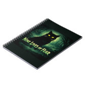Carnet Neuf vies de peur – Chat noir  (Côté gauche)