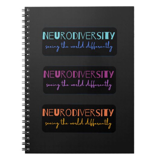 Carnet Neurodiversité colorée (Devant)