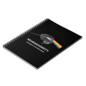 Carnet Neurodiversité spectre autiste DMPS TDAH arc-en-ci (Côté gauche)