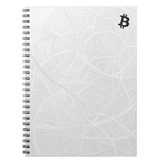 Carnet Neurone Bitcoin Blanc (Devant)