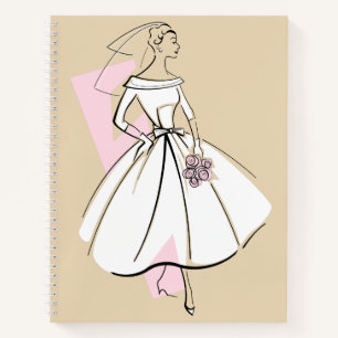 Carnet neutre de mariée de mode