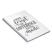 Carnet Never Forget the Difference You’ve Made (Côté Droit)
