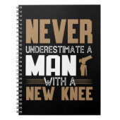 Carnet Never Underestimate A Man With New Knee Replacemen (Devant)