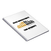 Carnet Never Underestimate Your Opponents (Côté Droit)