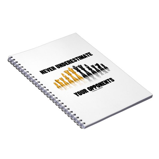 Carnet Never Underestimate Your Opponents (Côté Droit)