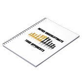 Carnet Never Underestimate Your Opponents (Côté gauche)