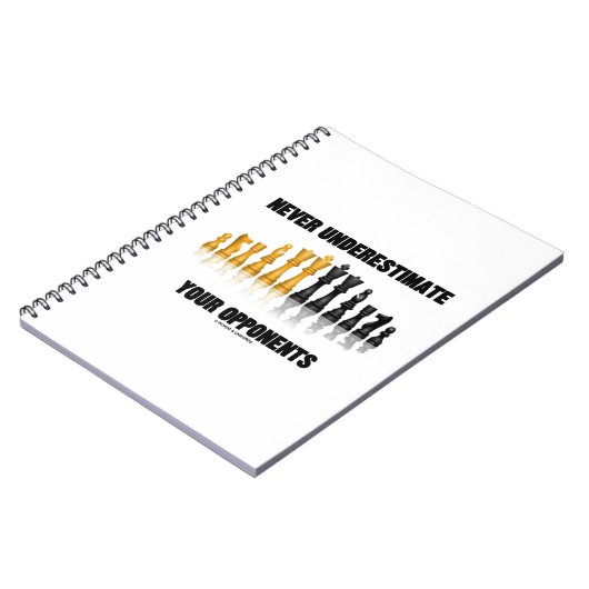 Carnet Never Underestimate Your Opponents (Côté gauche)