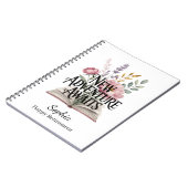 Carnet New Adventure Awaits Retirement Personalized (Côté gauche)