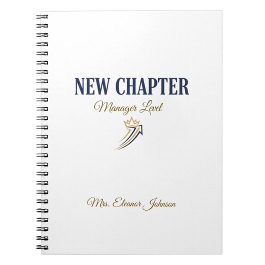 Carnet New Chapter Manager Level Personalized (Devant)