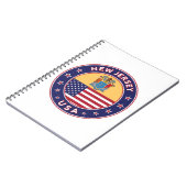 Carnet New Jersey, New Jersey autocollant, étui téléphoni (Côté gauche)