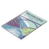 Carnet New River Gorge National Park West Virginia Bridge (Côté gauche)