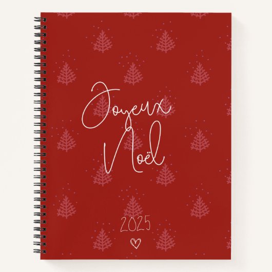 Carnet new year 2025 bordeaux (Devant)