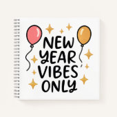 Carnet "New Year Vibes Only" Spiral Notebook (Devant)