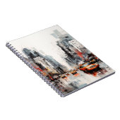 Carnet New York, paysage peint. (Côté Droit)