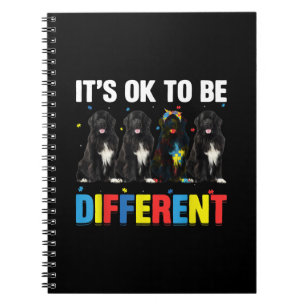 Carnet Newfie C'est bon d'être différent Funny Newfie