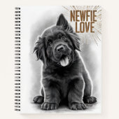 Carnet Newfie Love Newfoundland Dog (Devant)