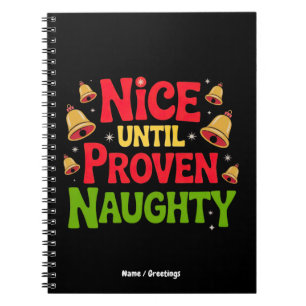 Carnet Nice Jusqu'À Proven Drôle Design de Noël Cheeky