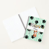 Carnet Nice Kittens & pattes, bandes vertes Spiral (Intérieur)