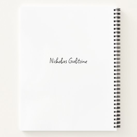 Carnet Nicholas Galitzine (Dos)