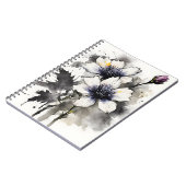 Carnet Nigella - Fleurs aquarelles (Côté gauche)